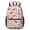 Beagle and Flower, variant on Dog Paw Print and Bone Brown 17" School Backpacks for Teens,Waterproof Oxford Fabric,S-Shape Padded Straps for School,Travel,Hiking,Camping