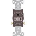 thumbnail image 1 of Cooper Wiring 1876B-BOX Single Receptacle 250V - Brown, 1 of 1