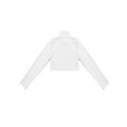 thumbnail image 4 of renvena Kids Girls Long Sleeves Crop Top Ballet Dance Stage Performance Top Ivory 8, 4 of 7