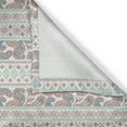 thumbnail image 4 of Ambesonne Tribal Valance Pack of 2, Floral Paisley and Aztec, 54"X12", Cream Aqua and Coral, 4 of 5