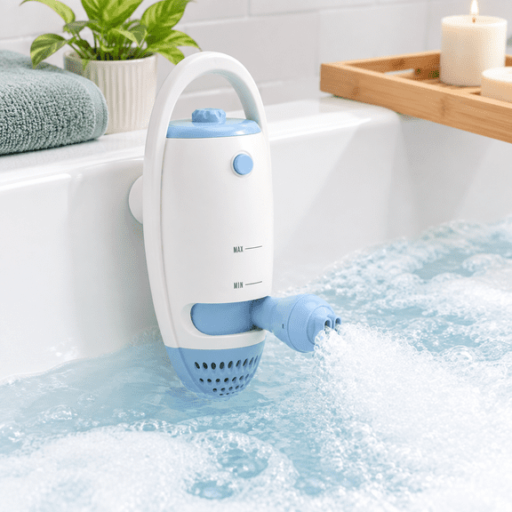 Blue Portable Bathtub Jets Spa with Dual Modes and IP67 Waterproof Rating