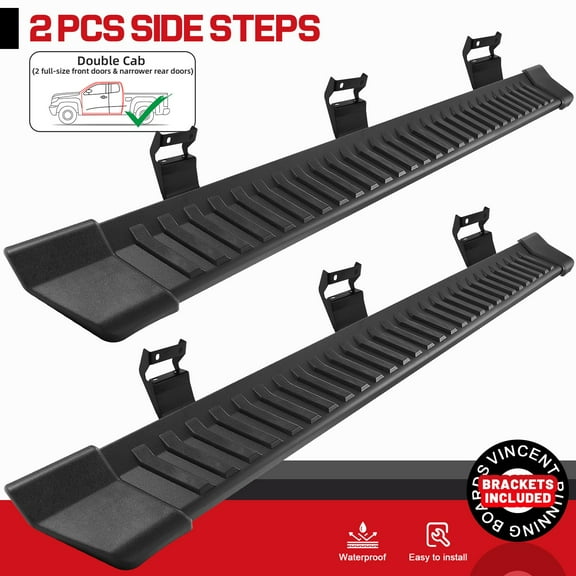 For 04-14 Ford F150 Super Cab 6 Inch Running Board Side Step Nerf Bar Black V