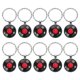 thumbnail image 1 of unbranded 10Ud Llavero Retro Con Charms Disco Para Decorar, 1 of 8