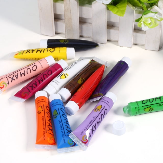 Pintura Acrílica Profesional Para Uñas, Conjunto De Tubos De Pigmento Para Pintura Artística De Uñas, Pintura Para Puntas De Uñas, 12 Colores