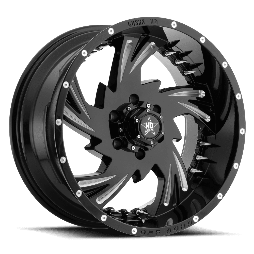 Free Shipping! Luxxx Hd Alloy Rims LHD7 22X12 6X135 Gloss Black