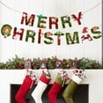 thumbnail image 6 of chaungfeng 118 Inches Merry Christmas Banner, Paper Christmas Party Decorations with String Festival Atmosphere Banner for Fireplace, Chimney, Wall, Tree, 6 of 6