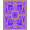 Purple, Pattern 4, variant on ODIKA 4'x6' Machine Washable Non-Slip Area Rug, Mystic Labyrinth Enigmatic Pathway Junction Maze Composition High Traffic Rug, Purple, 664419