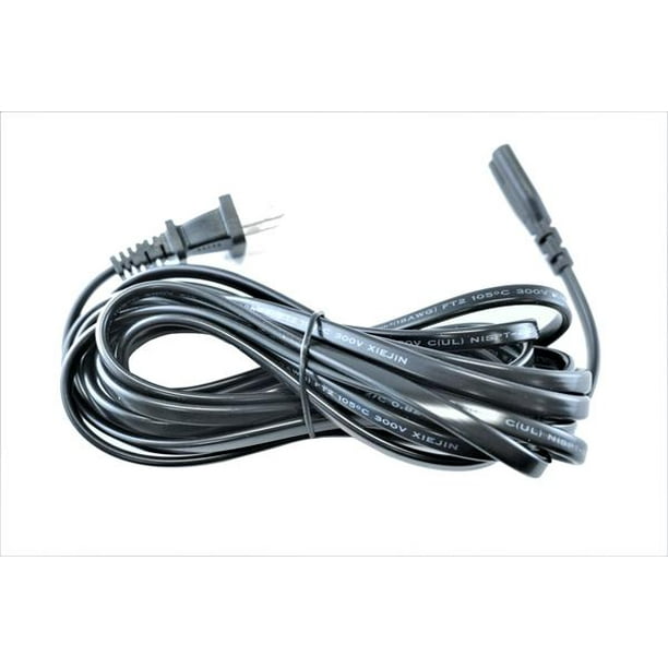Omnihil 5 Feet AC Power Cord Compatible with WELQUIC Thermal Receipt Printer/Chefman Portable CompAC t Personal Fridge/TaoTronics Sound Bar/Technics SL-DZ1200/SH-EX1200 