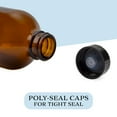 thumbnail image 5 of Cornucopia Brands 8-Ounce Amber Glass Bottles (6-Pack); Boston Round Bottles w/Polycone Phenolic Caps, 5 of 9