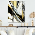 thumbnail image 2 of Designart Abstract Geode Geometric Marble Grey II Canvas Wall Art, 2 of 5