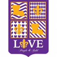 thumbnail image 1 of Jozie B 752 Love Flag, Purple & Gold - Large, 1 of 1