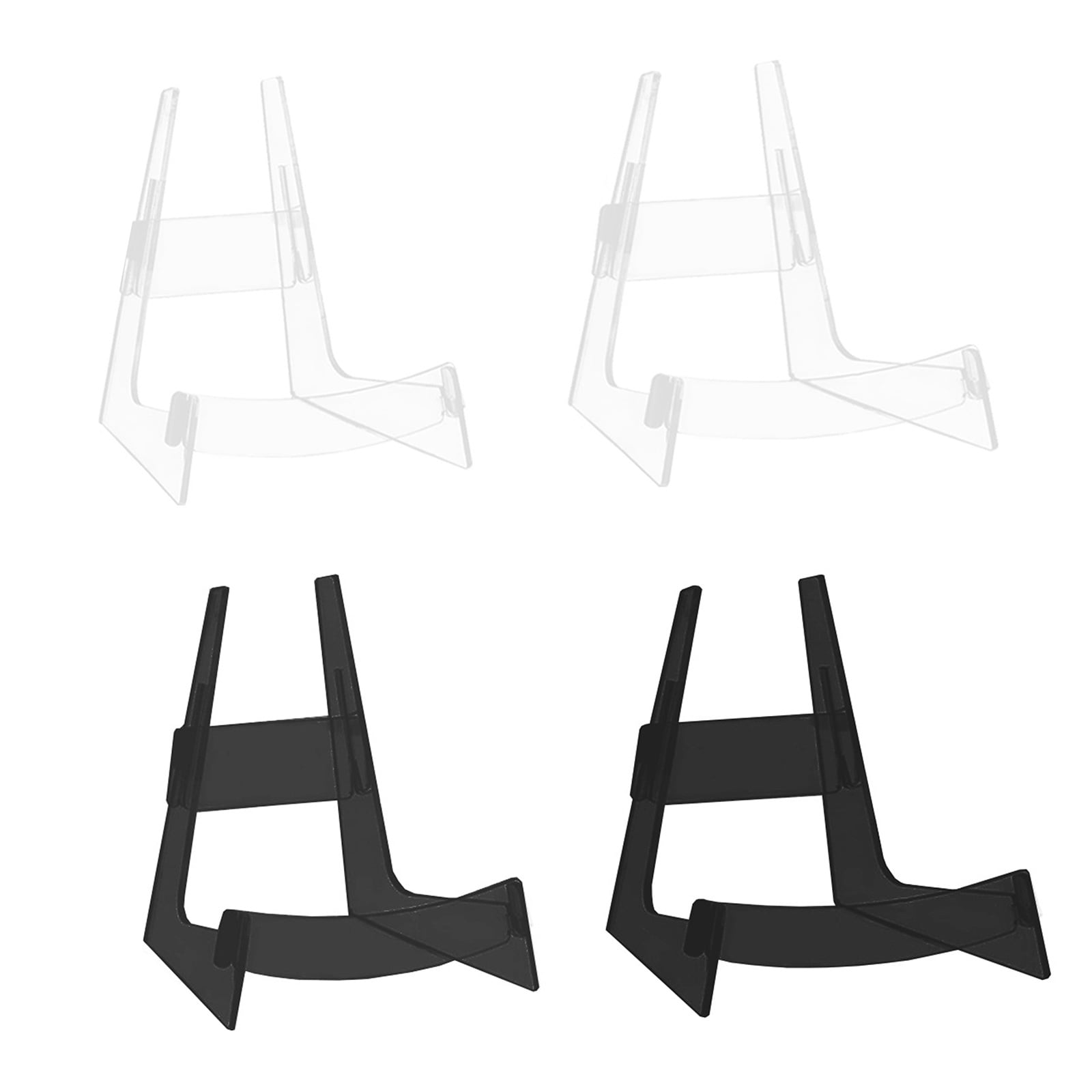 FEAMOS Acrylic Guitar Stand, Folding Guitar Ukulele Stand, String Instrument Stand L-Frame Classical Guitar Stand Ukulele Shelf