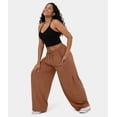 thumbnail image 4 of Ropa de mujer Moda Elegante Cintura elástica Pantalones plisados de pierna ancha Pantalones de cintura alta Pantalones casuales sueltos, 4 of 5
