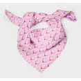 thumbnail image 3 of Bimba Pink Leaves & Elk Mount Stripe Printed Pure Silk Scarf For Hair Neck Head Bandanas For Women 40 x 80 Inches, 3 of 6