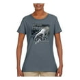 thumbnail image 2 of God's Lending Hand | Womens Inspirational/Christian Graphic T-Shirt, Charcoal, X-Large, 2 of 3