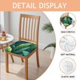 thumbnail image 2 of Tropical Palm Leaves in Hawaii Seat Covers for Dining Room Chairs Set Of 4,Stretch Printed Washable Chair Seat Cover with Elastic Ties and Button,Removable Waterproof Couch Cushion Covers, 2 of 6