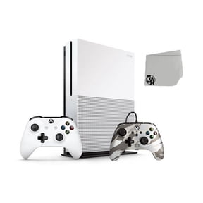 Pre-Owned Microsoft Xbox One S 500GB Gaming Console White with Metallic Arctic Camo Controller Included BOLT AXTION ( )