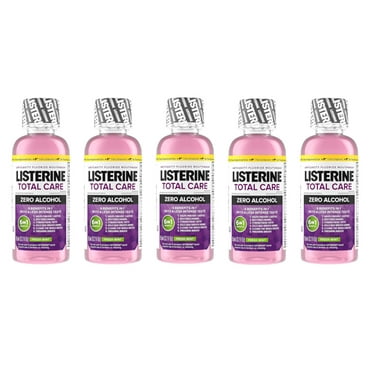 Listerine Total Care Zero Alcohol Anticavity Flouride Mouthwash, 3.2 oz. - Pack of 5