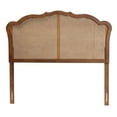 thumbnail image 3 of Baxton Studio Leandra Wood & Rattan Queen Size Headboard in Ash Walnut, 3 of 8