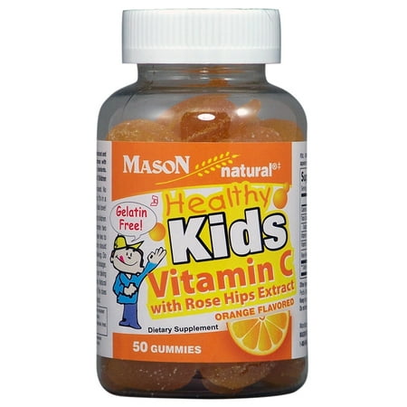 Mason Vitamines Healthy Kids Viitamin C avec églantier gélifiés (casher), 50 Ct