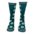 thumbnail image 4 of Womens Shenanigans Squad Socks Funny St Paddys Day Novelty Clover Footwear, 4 of 9