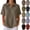 #02 Brown, variant on Women's Loose Polo Shirt Collared Waffle Knit Tops Short Sleeve Button Placket Soft Breathable Lightweight Versatile Tee, #02 Sky Blue, M