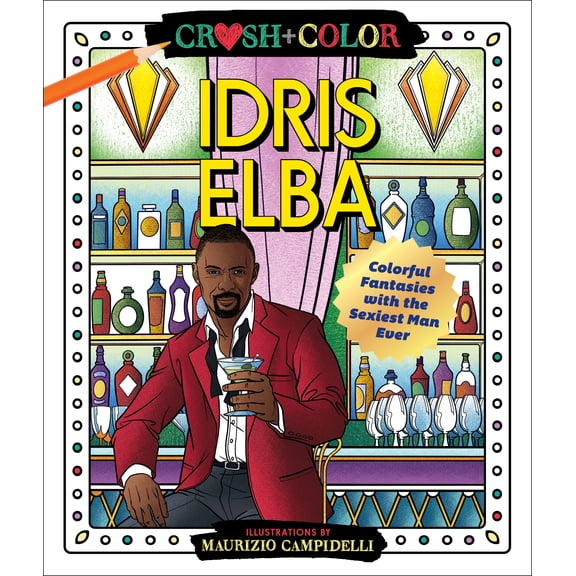 Crush   Color Celebrity Coloring Book - Idris Elba