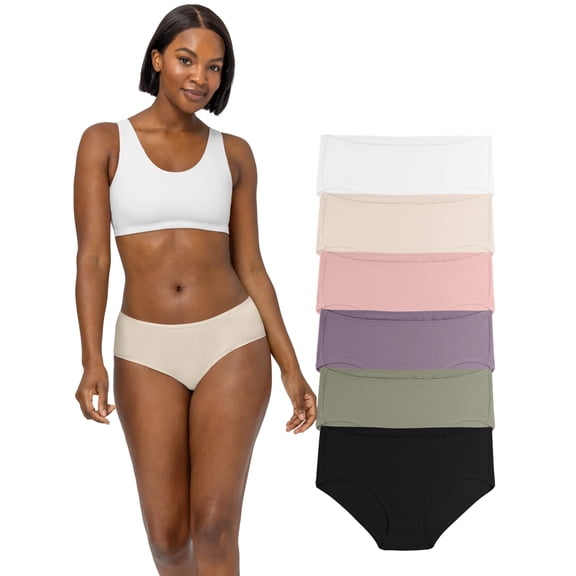 Fruit of the Loom Women's 360 Stretch Comfort Underwear, 6-Pack