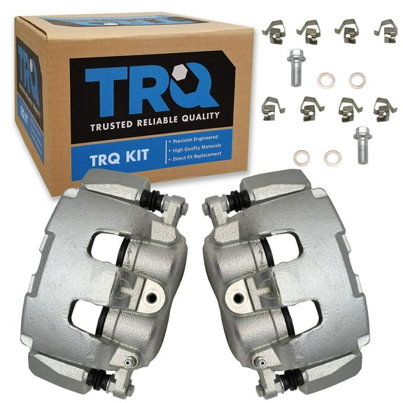 TRQ Front Brake Caliper Set Compatible with 2005-2008 Dodge Dakota 2006-2008 Ram 1500 2006-2009 Mitsubishi Raider