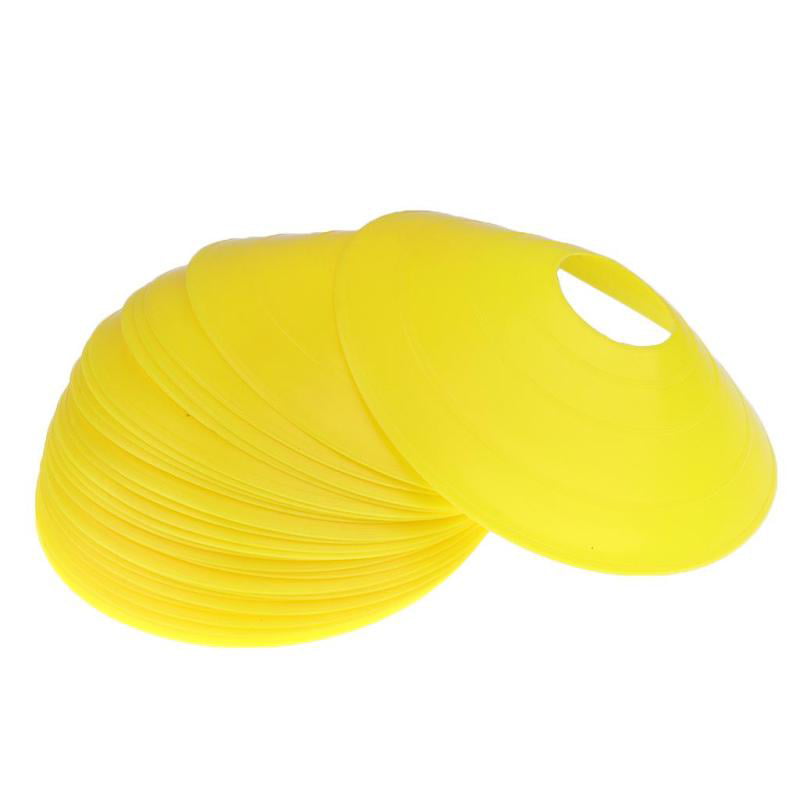 Toygogo 25 Piezas/Paquete Sport Soccer Mini Disc Cones Boundary Marker Saucer Agility Training Colores Brillantes
