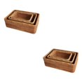 thumbnail image 2 of Organizador de almacenamiento Ounissouiy hecho a mano con caja organizadora de Cesta de almacenamiento de vid vietnamita Natural, 2 of 6