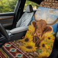 thumbnail image 4 of XYZCANDO Highland Cow Sunflowers Seat Towels Mat Washable for Travel Swimming Outdoor, Lightweight Sweatproof Automotive Seat Towel Protector Non-Slip, 4 of 11