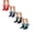 Red,Navy,Black,Dark Green, variant on Dweltoz 4 Pairs Girls Ruffle Socks Toddler Girls Lace Outside Dress Socks Comfortable School Fancy Socks,6-8 Years