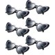 thumbnail image 1 of 6 Pairs Heart Shaped Sunglasses Cat Eye Sunglasses Vintage Heart Glasses For Wedding Costume Party B, 1 of 5