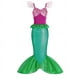 thumbnail image 5 of Vestido de sirena para niñas, disfraz de princesa Ariel para baile de graduación, vestido de cosplay para niñas, vestido informal de verano para fiesta de cumpleaños y Halloween, 5 of 5