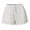 A-White600, variant on Lace Trim Drawstring Shorts for Women Elastic Waist Light Daily Short Bottoms