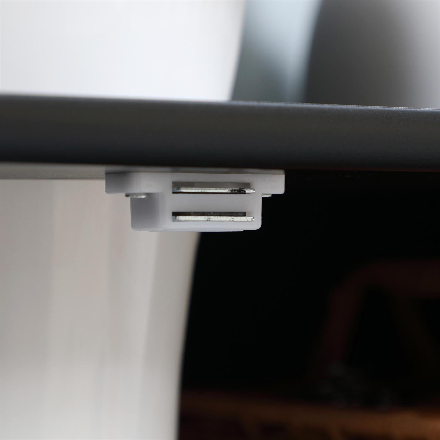 Demi Bonn 23" Compact Bathroom Storage Cabinet with 2 Doors and U-Shelf Design, Pedestal Sink Cabinet for Space Saving, Black