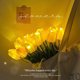 thumbnail image 5 of Decoración del hogar, decoración de habitaciones, decoración de paredes, flores artificiales con tulipanes y luces LED brillantes, luces nocturnas ambientales, decoración de dormitorio, luces de tulip, 5 of 9