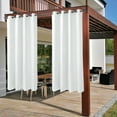 thumbnail image 2 of PiccoCasa 2 Panels Bedroom Waterproof 100% Blackout Curtains White 42"x84", 2 of 7