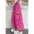thumbnail image 4 of CHENge Girls Jeans Size 14-16 Trendy Relaxed Fit Trousers Long Pants with Pockets Kids Clothes,Hot Pink 8-9 Years, 4 of 6