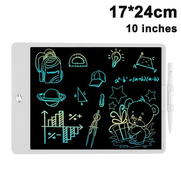 Regalos para niños y niñas: tableta de escritura LCD de 10 pulgadas, tablero de dibujo reutilizable para niños, niñas, niños pequeños, adolescentes, juguete de actividad preescolar