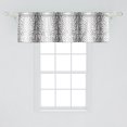 thumbnail image 2 of Ambesonne Black White Window Valance, Monochrome Curly Spiral, 54" X 18", Black and White, 2 of 3