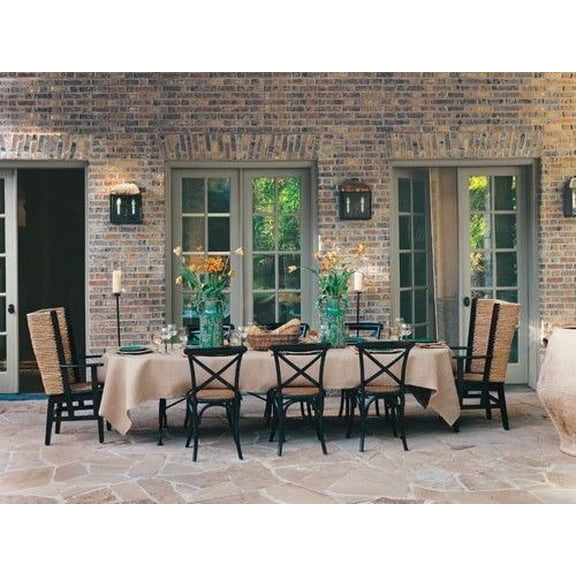 12 pack 60" x 126" Natural JUTE BURLAP RECTANGULAR TABLECLOTH Table Cover Party