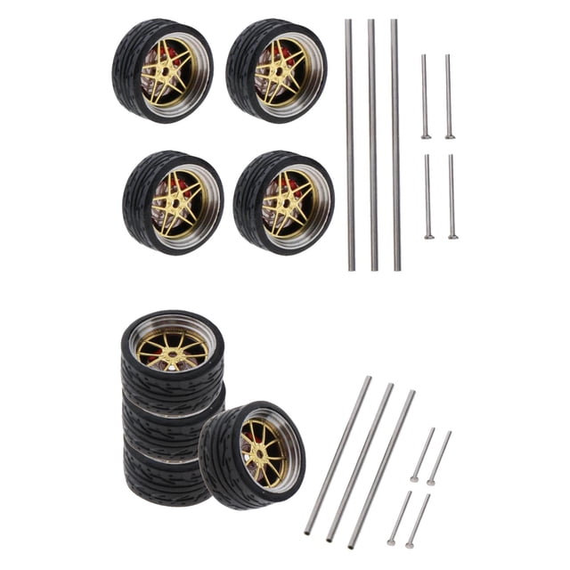 Paquete De De Cubo De Neumático Modificadas 1:64 Con Tapas De Extrem Modelos RC Zulema Ruedas de vehículo modificadas con caucho
