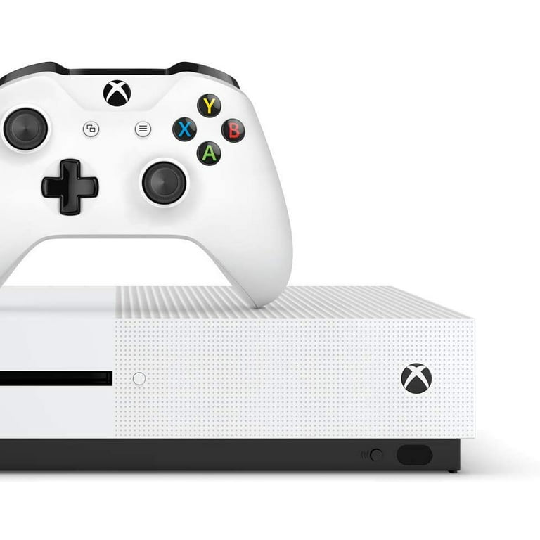 Microsoft 234-00051 Xbox One S White 1TB Gaming Console with 2