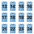 thumbnail image 1 of TOPTIE Ensembles de 12 Gilets d'Entraînement Numérotés (#13-24), Chasubles de Soccer, 1 of 6