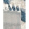 thumbnail image 6 of Unique Loom Hygge Shag Collection Area Rug - Balanced (8' x 10' Rectangle Blue/Ivory), 6 of 6
