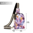 thumbnail image 2 of Stylish Leather Crossbody Bag 8.46x5.9x2.16In Easy To Carry Multi-Purpose Travel Hiking Shopping Fashion Bag Beautiful Purple Pattern, 2 of 7