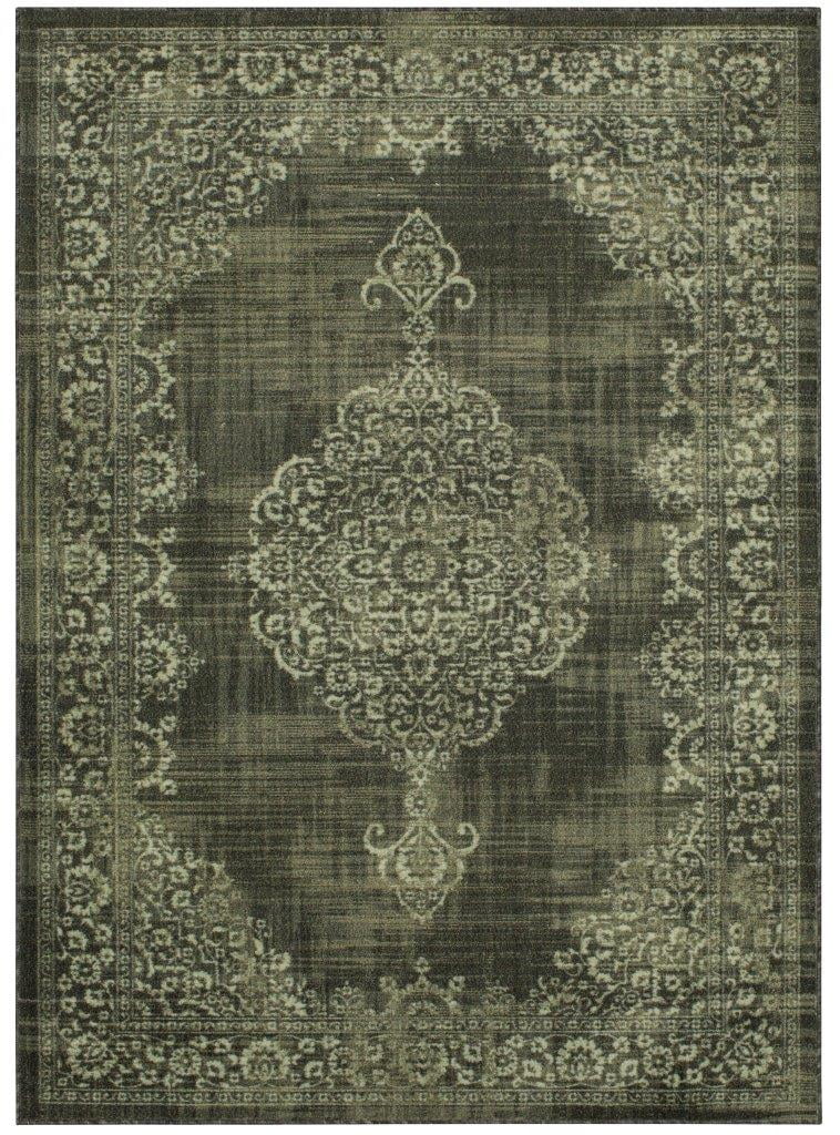 Mohawk Home Precision Printed Rug, Aria Charcoal, 5' x 7'