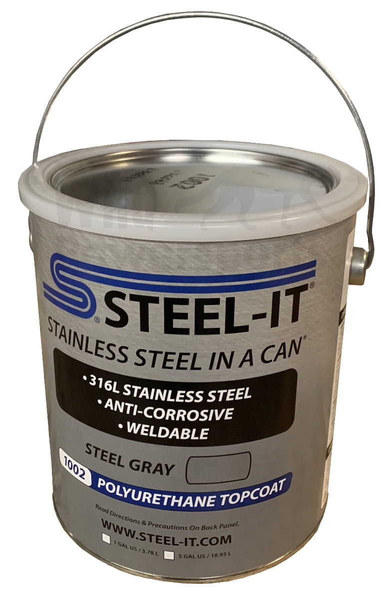 Steel It Polyurethane Paint Exterior Urethane Spray Rust Proof Coating 1002G Gallon Walmart